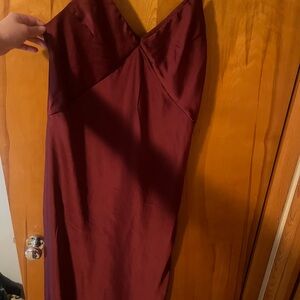 A New Day Red Sheath Dress Sweetheart Neckline Sleeveless